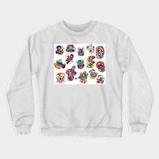 Strange Faces Crewneck Sweatshirt